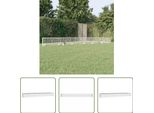 The Living Store Gabbia Per Conigli 5 Pannelli 541X109X54 Cm Ferro Zincato