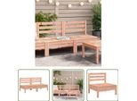 The Living Store Divani Da Giardino Senza Braccioli 2 Pz. Legno Massiccio Di Abete Douglas