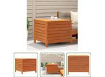 The Living Store Sgabello Da Giardino Marrone Cera 62X63,5X53,5 Cm In Legno Di Pino Massiccio