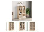 The Living Store Libreria 70X33X110 Cm In Legno Di Pino Massiccio