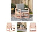 Sedia Da Giardino The Living Store 57,5X63X76 Cm In Legno Massiccio Di Abete Douglas