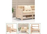 The Living Store Divano Da Giardino Con Bracciolo 69X62X70,5 Cm In Legno Di Pino Massiccio