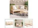 The Living Store Divani Angolari Da Giardino 2 Pz. 70X70X67 Cm Legno Di Pino Massiccio