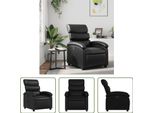 The Living Store Poltrona Relax In Ecopelle Nera