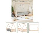 The Living Store Lettino 80X200 Cm In Legno Massiccio Di Pino