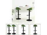 The Living Store Sgabelli Da Bar 2 Pezzi. Velluto Verde Scuro