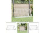 The Living Store Gabbia Per Conigli Silver 200X105X91 Cm Acciaio Zincato