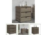 The Living Store Mobile Da Giardino Grigio 55X59X69 Cm Poly Rattan