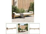 The Living Store Panchina Da Giardino Con Cuscini In Poly Rattan Nero Acacia