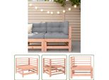 The Living Store Divano Angolare Da Giardino In Legno Massiccio Di Abete Douglas