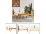 The Living Store Set Di Divani Da Giardino Con Cuscini In Legno Massiccio Di Acacia