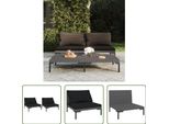 The Living Store Divani Da Giardino 2 Pezzi Con Cuscini Semirotondo In Poly Rattan