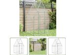 The Living Store Gabbia Per Polli Silver 100X100X190 Cm Acciaio Zincato