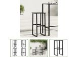 The Living Store Sgabello Da Bar 4 Pezzi Nero 38X38X80 Cm Acciaio Verniciato A Polvere