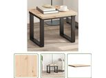 The Living Store Piano D'appoggio Quadrato 50X50X2,5 Cm In Legno Di Pino Massiccio