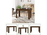 The Living Store Tavolo Da Pranzo In Rovere Marrone 120X60X76 Cm Materiale A Base Di Legno