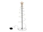 Albero Di Natale A Spirale Con 80 Led Dorati - Altezza Circa 60 Cm - Funzionamento A Batteria Per Uso Interno Ed Esterno