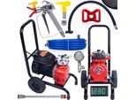 Rosfix Red Strong Storm 1100 RSS05 – Spruzzatore Di Vernice Professionale 3500W | 22Mpa | 18L/Min | Per Uso Interno Ed Esterno | Display Lcd