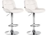 2X Sedia Da Bar Vonore - Velluto, Struttura Nera - Verde