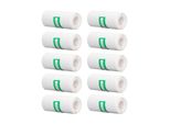 10 Rotoli Di Carta Termica Per Stampanti, Rotolo Di Carta Autoadesiva, Bianco, Adesivo Per Ricevute Stampabile, 57 X 25 Mm