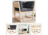 Il Divano Da Giardino The Living Store Con Braccioli E Cuscini In Legno Di Pino Massiccio