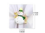 Anelli Per Tovaglioli Di Natale, Anello Per Tovaglioli Del Pupazzo Di Neve, Decorazione Della Tavola Da Pranzo
