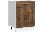 Vidaxl Base Da Cucina Kalmar In Legno Rovere Fumé