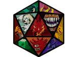 Medalion D20 Dungeons & Dragons Z Motywami PotworóW - Limitowana Edycja