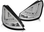 Luci Posteriori A Led Per Ford Fiesta MK7 Anno 13-17 Cromo