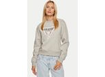 Felpa Guess Cn Icon Da Donna, Grigio, Taglia L - Un Must-Have Alla Moda Per Tutti I Giorni
