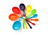 Set Di Cucchiai Graduati, Set Di Tazze Graduate Colorate, Set Di Tazze Graduate, Set Di Cucchiai Graduati Impilabili, Set Di Tazze Graduate E Cucchiai Graduati, Strumenti Di Misura Per La Cucina