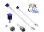 Rosfix Set Lancia A Spruzzo 75 Cm + 100 Cm – Filettatura 7/8” | Resistenza Alla Pressione Di 290 Bar | Per Aree Difficili Da Raggiungere