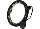 Hhm13 Nuovo Hula Hop Nero/Oro Con Magneti E Peso + Contatore Hms