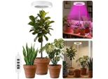 72Leds Lampada Da Coltivazione Per Piante A Spettro Completo Per Grandi Piante Da Interno In Fiore, Altezza Regolabile Da 35 A 155 Cm, 3 Modalità, Timer, 10 Luminosità