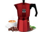 Cecotec Cafetiere Italienne Mokclassic 1200 Red Expresso Alluminio Caffettiera 12 Tazze