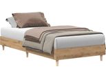 Vidaxl Struttura Letto Senza Materasso Rovere Artisan 90X190Cm Materiale A Base Di Legno