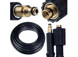 Rosfix Tubo Flessibile Ad Alta Pressione 10 M – Ricambio Per Idropulitrici Stihl, Nilfisk, Gerni | 200 Bar, Click Connect, Rivestimento In Nylon E Pvc
