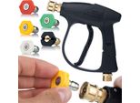 Rosfix Pistola A Pressione Per Idropulitrici Ad Alta Pressione 4350PSI 22Mm – Incl. 5 Ugelli Di Spruzzatura 0°-60° | Attacco Rapido