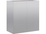 Vidaxl Fioriera 80X40X80 Cm Acciaio Zincato