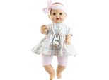 Paola Reina Bambola Sonia A Scacchi Con Meccanismo 36Cm - Baby Doll Rosa