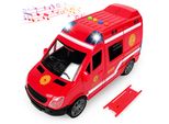 Camion Dei Pompieri Con Effetti - Luci, Suoni, Azionamento A Frizione, Giocattolo Interattivo Per Bambini