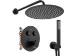 Set Doccia Da Incasso Rea Lungo Black Matt Box