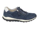 Gabor Comfort 66968-26 Rollingsoft Scarpa Stringata, Donna, Pelle, Blu, Sneaker - Scarpe Da Donna, Scarpe Comode Stringate, Blu, Pelle (Dreamvelour/Chevron)