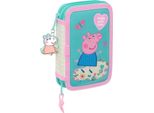 Astuccio Con Accessori Peppa Pig Pretty Flowers Yellow Mint 12,5 X 19,5 X 4 Cm 29 Pezzi