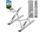 Supporto Mobile Per Laptop Supporto Pieghevole Per Notebook; Supporto Per Laptop Da Scrivania Regolabile In Altezza Supporto Ergonomico Per Ufficio E Casa - Alluminio