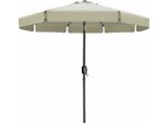 Ombrellone Marbueno Acciaio 8 Poli D270 Cm Poliestere Beige Giardino, Piscina, Terrazza