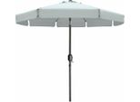 Ombrellone Marbueno Acciaio 8 Montanti D300 Cm Poliestere Bianco Giardino, Piscina, Terrazza