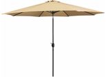 Ombrellone Marbueno Acciaio 8 Montanti D300 Cm Poliestere Marrone Giardino, Piscina, Terrazza