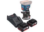 Bosch Gkf 18V-8 Posa Professionale Per Bordi A Batteria 18 V 8,0 Mm Senza Spazzole + 2X Batteria Ricaricabile 5,0 Ah + Caricabatterie