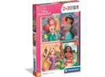 Clementoni Puzzle 2X20 Super Color Principessa 24092